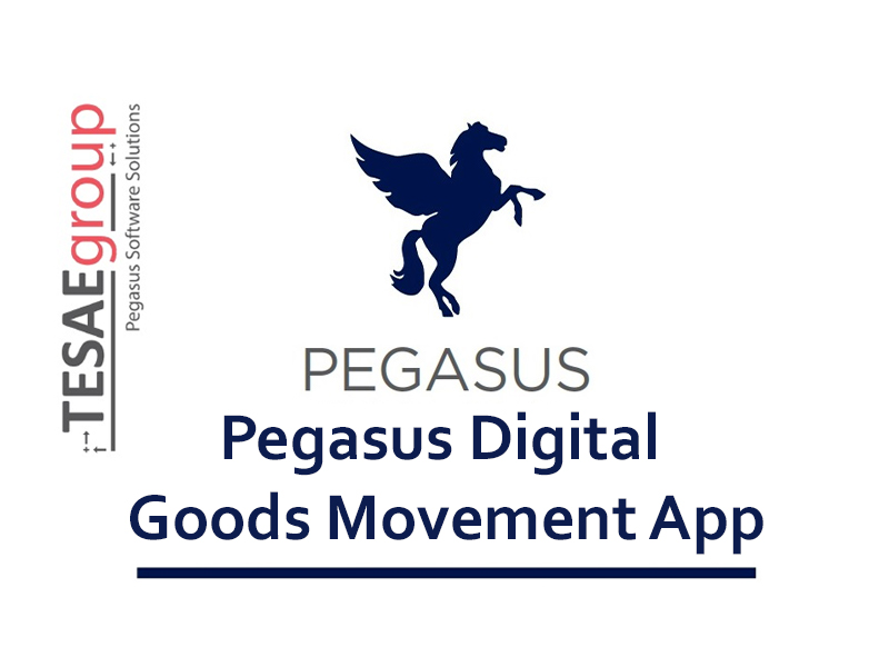 Pegasus Digital Goods Movement App Main Screen